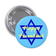 Lyckliga Hanukkah knäppas Knapp Med Nål