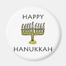 Lyckliga Hanukkah Kylskåps Magneter