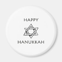Lyckliga Hanukkah Kylskåps Magneter
