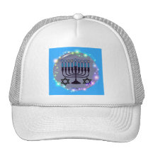 Lyckliga Hanukkah/menora Trucker Kepsar