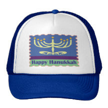 Lyckliga Hanukkah menorahattar Baseball Hat