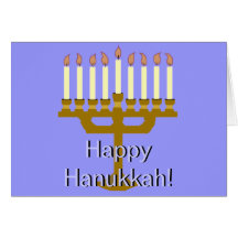Lyckliga Hanukkah (menoran) Hälsningskort