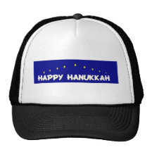 LYCKLIGA HANUKKAH SOM BEKLÄR GÅVOR MESH KEPSAR