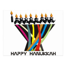 Lyckliga Hanukkah Vykort