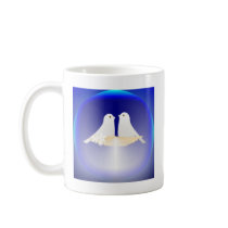 Lyckliga lite fåglar kaffe mugg