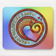 Lyckliga valentin dag 2 Mousepad Mus Mattor