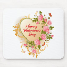 Lyckliga valentin dag 2 Mousepad Musmattor