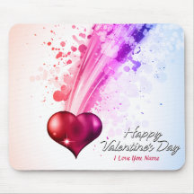 Lyckliga valentin dag 6 Mousepad Mus Mattor