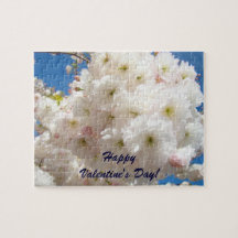 Lyckliga valentin dag! pusselanpassningsbarblommar