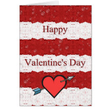 Lyckliga Valentine' s-dag Hälsnings Kort