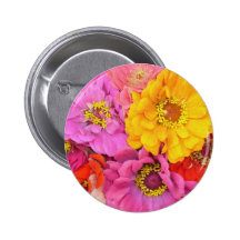Lyckliga Zinnias Knapp