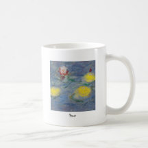lyckligt ansikte för monet kaffe koppar