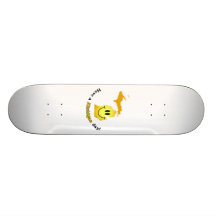 Lyckligt ansikte - ha en Michigan dag! Skate Board