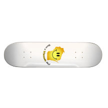 Lyckligt ansikte - ha en Wisconsin dag! Skateboard