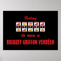 Lyckligt att äga BriquetGriffon Vendéen en rolig d Print