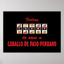 Lyckligt att äga Caballo de Paso Peruano en rolig  Posters