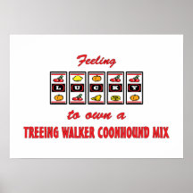 Lyckligt att äga en blandning för Treeing fotgänga Posters