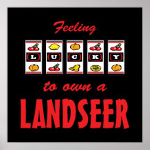 Lyckligt att äga en Landseer roligthund design Affischer