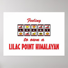 Lyckligt att äga en lila peka den Himalayan roliga Posters