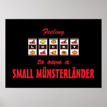 Lyckligt att äga en liten Münsterländer roligthund Posters