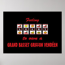 Lyckligt att äga en storslagen Basset Griffon Vend Affischer