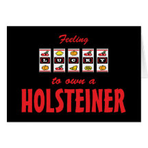 Lyckligt att äga Holsteiner en rolig hästdesign Kort
