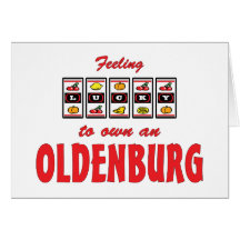 Lyckligt att äga Oldenburg en rolig hästdesign Kort