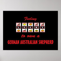 Lyckligt att äga rolig design för tysk australian  posters