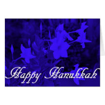 Lyckligt Hanukkah blommakort