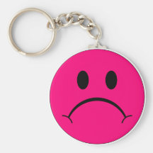 Lyckligt leendeuttryck Smilie för ledsen smiley fa Nyckel Ring