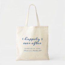 Lyckligt någonsin efter favör eller välkommen toto tote bags