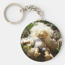 Lyckligt troll nyckel ring