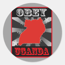 Lyda Uganda Runda Klistermärken