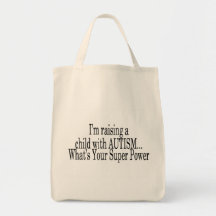 Lyfta ett barn med Autism vad är din toppen, driva Tote Bag