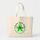 Lymfkörtelcancermedvetenhetmånaden blommar 3 tote bags