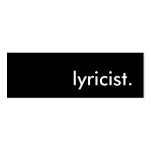 lyricist. visit kort