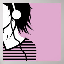 lyssnar 2 musiken _1 affisch