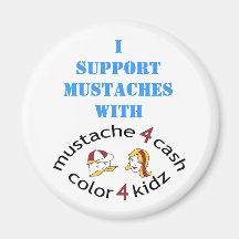 M4C_C4K_08 stöttar jag mustascher Magnet För Kylskåp