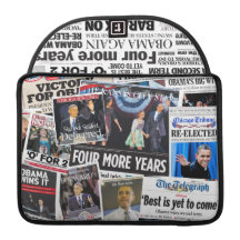 MacBook för Obama tidningsCollage Pro sleeve 2012 MacBook Pro Sleeve