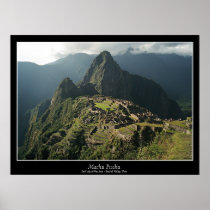 Machu Picchu affisch - nya 7 under av världen