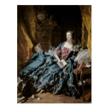 Madam de Pompadour, 1756 Vykort