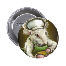 Madam Souris - unepâtissière Provençale Knappar Med Nål