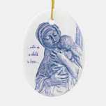 Madonna & barnfödelse av Kristus & Kristus Crucifi Jul Dekorationer