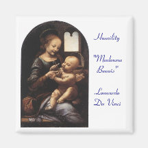 Madonna Benois - Sq magnet Kylskåpsnagnet