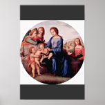 Madonna med John The Baptist, St Margaret och Affisch