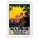 Madrid i Springtime reser den befordrings- affisch Kort