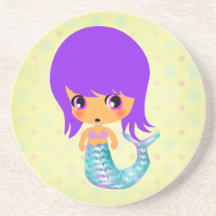 magical sjöjungfru 1 för chibi dryck underlägg