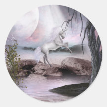 Magical skönhetklistermärke för Unicorn