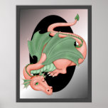Magical vila för fantasidrake posters