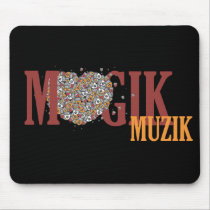 Magik Muzik kärlek det Mousepad musmattor